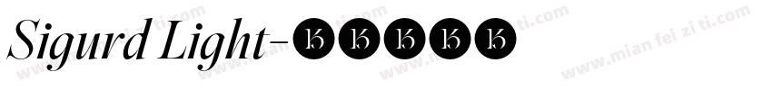 Sigurd Light字体转换
